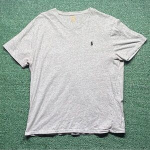 Polo by Ralph Lauren Gray V-Neck Tee